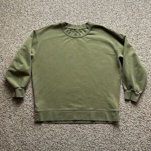 Lululemon Women’s Green Oversize Crew Neck Sweatshirt